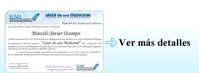 Detalle del certificado de programas de bioingenieria